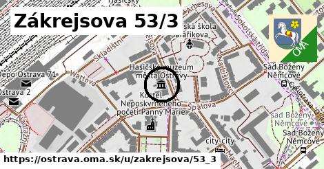 Zákrejsova 53/3, Ostrava