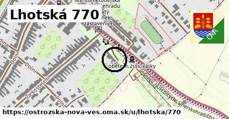 Lhotská 770, Ostrožská Nová Ves