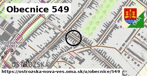 Obecnice 549, Ostrožská Nová Ves