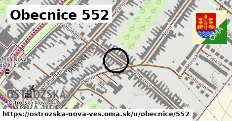 Obecnice 552, Ostrožská Nová Ves