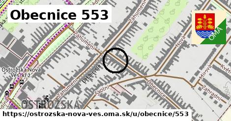 Obecnice 553, Ostrožská Nová Ves