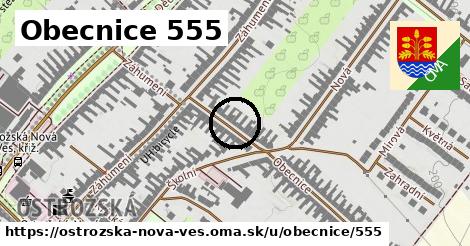 Obecnice 555, Ostrožská Nová Ves