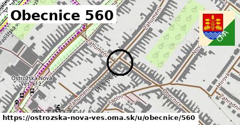 Obecnice 560, Ostrožská Nová Ves