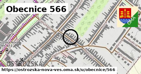 Obecnice 566, Ostrožská Nová Ves