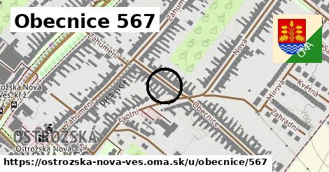 Obecnice 567, Ostrožská Nová Ves