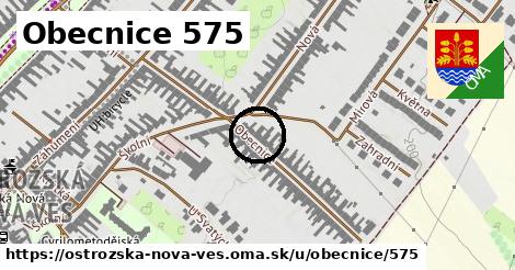 Obecnice 575, Ostrožská Nová Ves