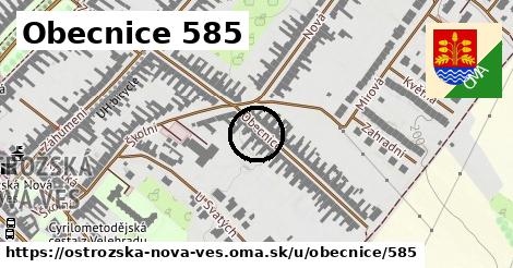Obecnice 585, Ostrožská Nová Ves