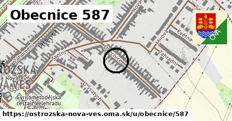 Obecnice 587, Ostrožská Nová Ves