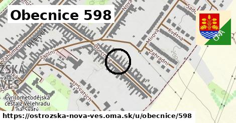 Obecnice 598, Ostrožská Nová Ves