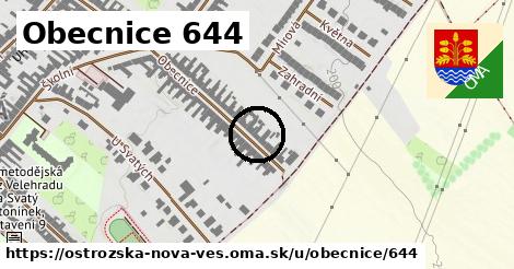 Obecnice 644, Ostrožská Nová Ves