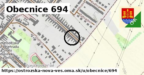 Obecnice 694, Ostrožská Nová Ves