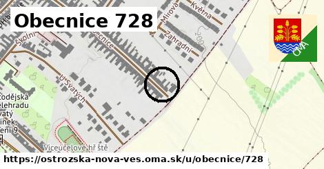 Obecnice 728, Ostrožská Nová Ves