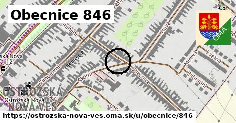 Obecnice 846, Ostrožská Nová Ves