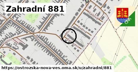 Zahradní 881, Ostrožská Nová Ves