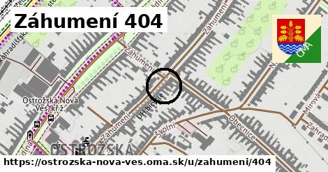 Záhumení 404, Ostrožská Nová Ves