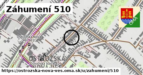 Záhumení 510, Ostrožská Nová Ves