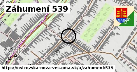 Záhumení 539, Ostrožská Nová Ves