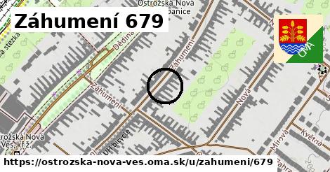 Záhumení 679, Ostrožská Nová Ves