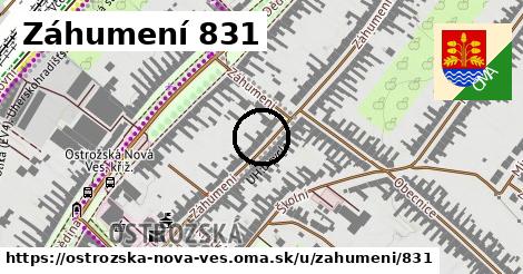 Záhumení 831, Ostrožská Nová Ves