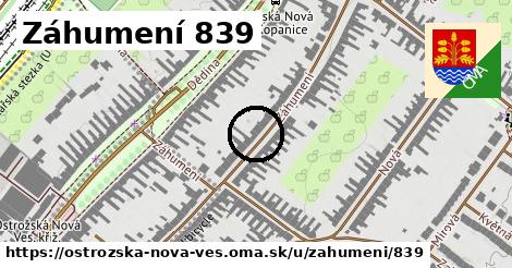 Záhumení 839, Ostrožská Nová Ves