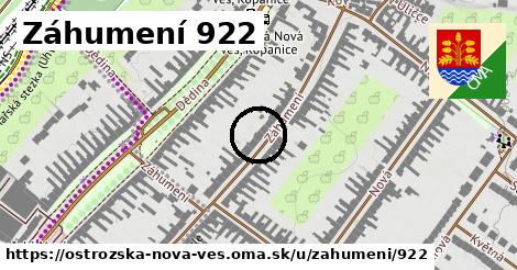 Záhumení 922, Ostrožská Nová Ves