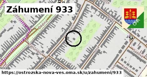 Záhumení 933, Ostrožská Nová Ves