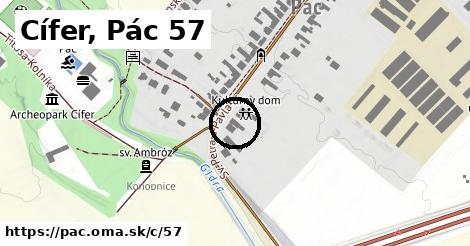 Cífer, Pác <span class="supisne">57</span>
