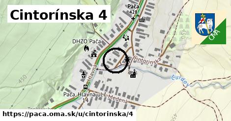 Cintorínska 4, Pača