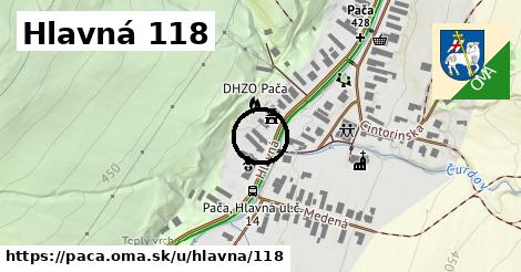 Hlavná 118, Pača