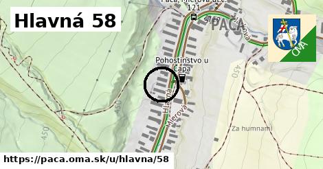 Hlavná 58, Pača