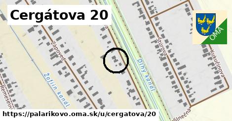 Cergátova 20, Palárikovo