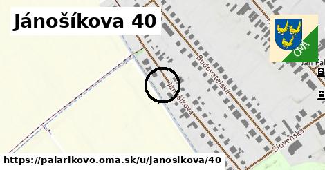 Jánošíkova 40, Palárikovo