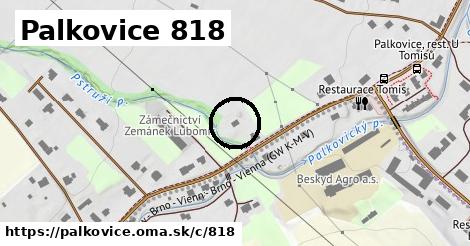 Palkovice <span class="supisne">818</span>