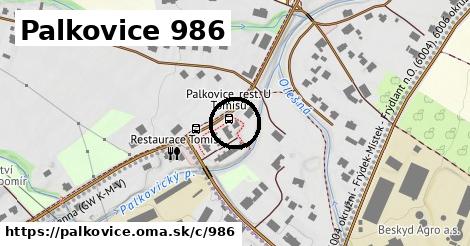 Palkovice <span class="supisne">986</span>
