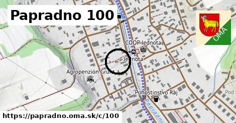 Papradno <span class="supisne">100</span>