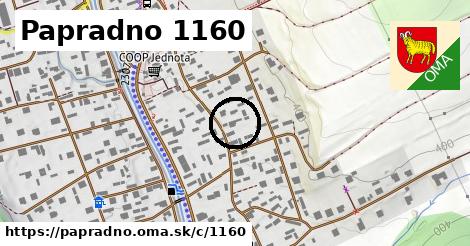 Papradno <span class="supisne">1160</span>