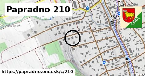 Papradno <span class="supisne">210</span>