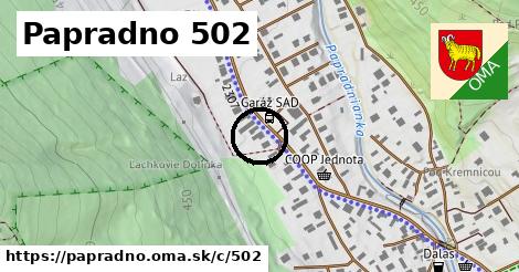 Papradno <span class="supisne">502</span>