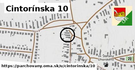 Cintorínska 10, Parchovany