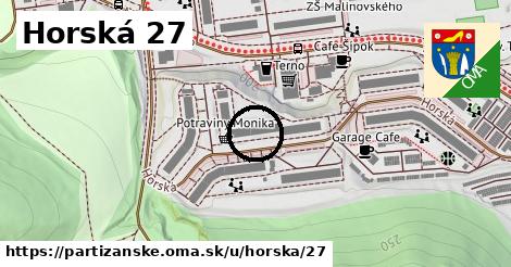 Horská 27, Partizánske