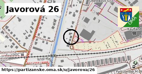 Javorová 26, Partizánske