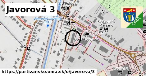 Javorová 3, Partizánske