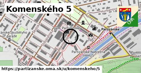 Komenského 5, Partizánske