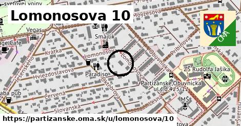 Lomonosova 10, Partizánske