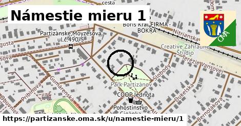 Námestie mieru 1, Partizánske