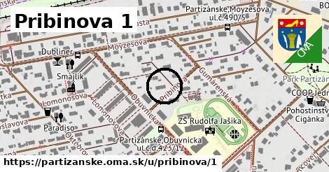 Pribinova 1, Partizánske