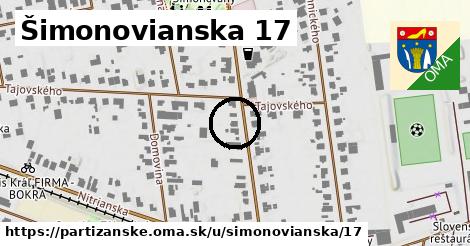 Šimonovianska 17, Partizánske