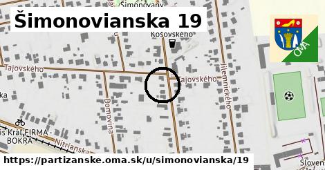 Šimonovianska 19, Partizánske