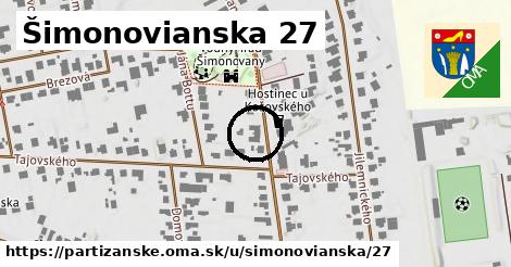 Šimonovianska 27, Partizánske