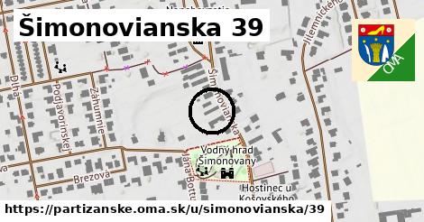 Šimonovianska 39, Partizánske